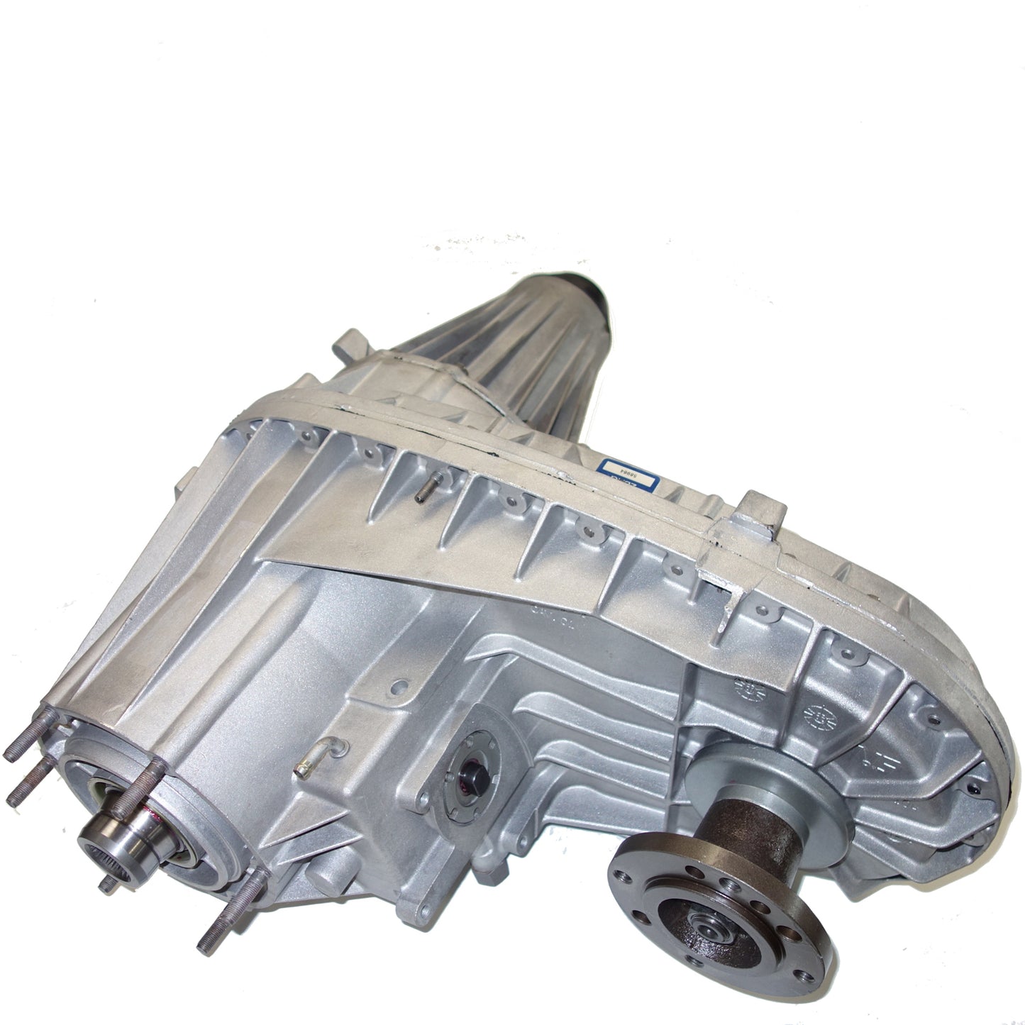 Side view of a NP-273D Transfer Case on white.