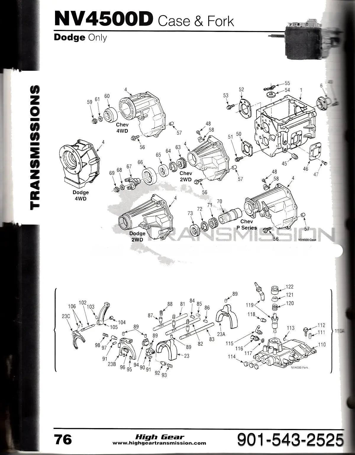 NV-4500 Manual Transmission